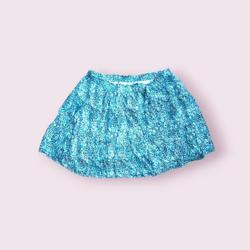 whimsigoth blue skirt with built in lining and elastic waist